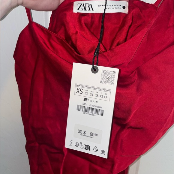 NWT ZARA DRESS 🖤 *FLAW* - Picture 3 of 7